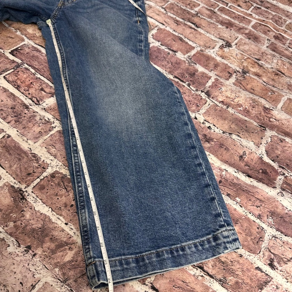 Banana Republic Premium Denim HR Clean Girl Wide-Leg Crop Jeans Blue Size‎ 29 - Picture 12 of 16